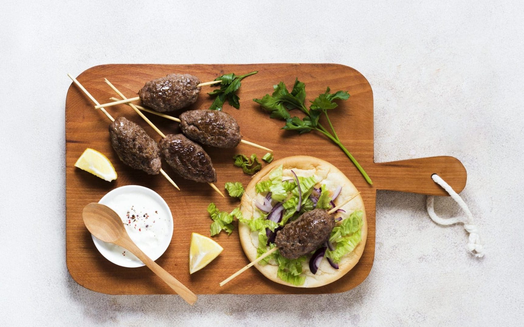 Featured image for “Maggie Beer’s<br>Lamb & Mint Kofta Bites”
